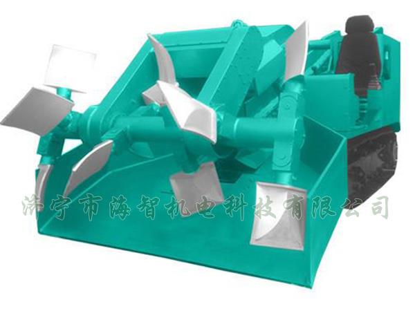 為了提高裝載效率，在取料方面通過滾耙式旋轉(zhuǎn)連續(xù)取料的方式